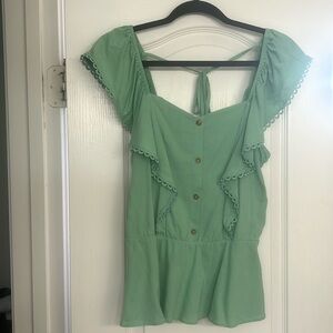 Moa Moa green blouse